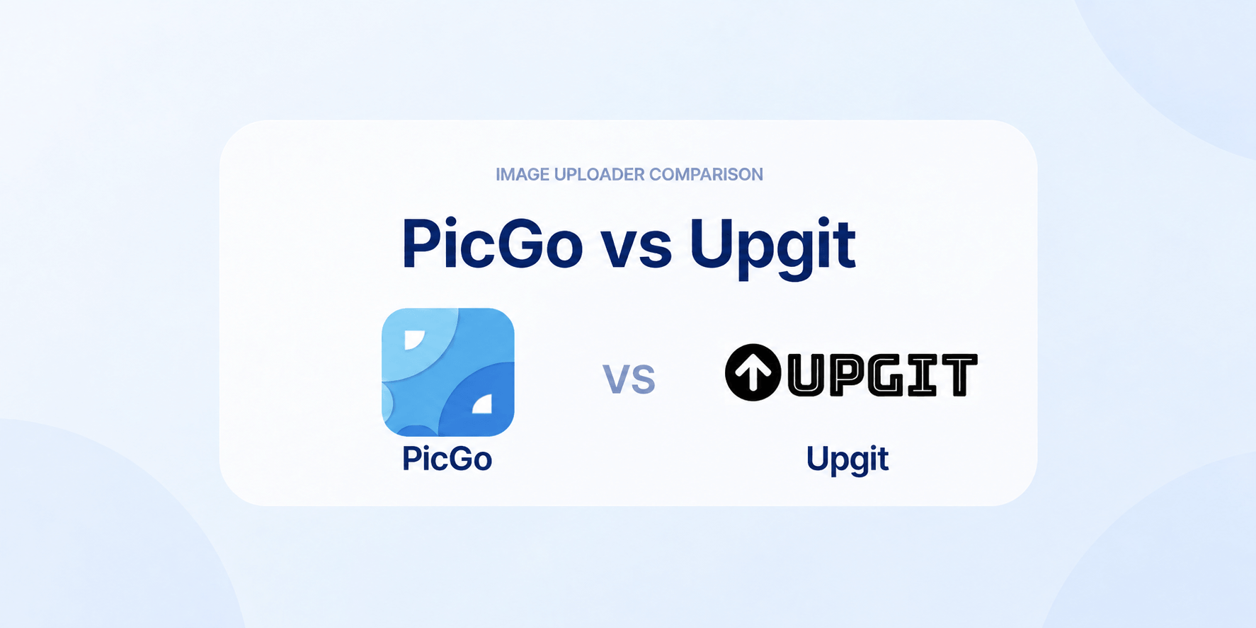 PicGo 和 Upgit 对比 封面
