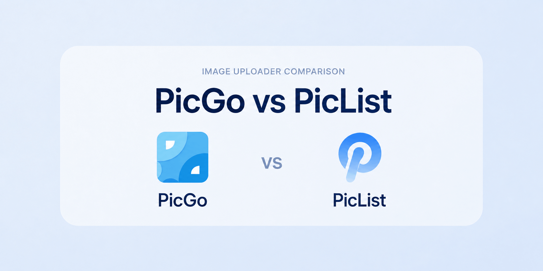 PicGo vs PicList cover